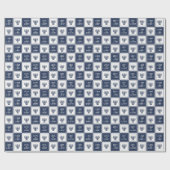 Liebe und Licht | Modern Hanukkah Menorah Geschenkpapier (Flach)