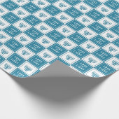 Liebe und Licht | Modern Hanukkah Menorah Geschenkpapier (Ecke)