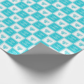 Liebe und Licht | Modern Hanukkah Menorah Geschenkpapier (Ecke)