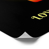 "Liebe und Licht" Poster (Ecke)