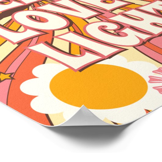 Liebe und Licht Poster (Ecke)