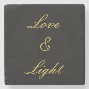 Liebe und Licht Steinuntersetzer