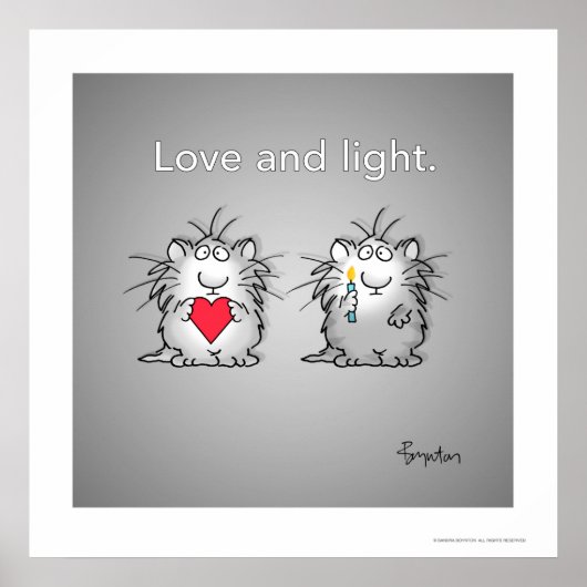 Liebe und Licht von Sandra Boynton Poster (Vorne)