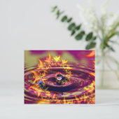 Liebe- und Lichtwellen Postkarte (Stehend Vorderseite)
