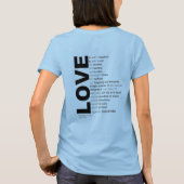 Liebe und Liebe Gedreht T-Shirt (Rückseite)