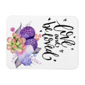 Liebe und Liebe Sukkulente Flexible Magnet (Horizontal)