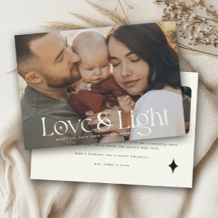 Liebe und Light Modern Family Foto Ferienkarte