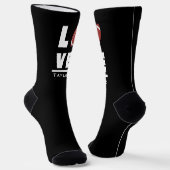 Liebe und Live American Football Sports Fan Socken (Gewinkelt)