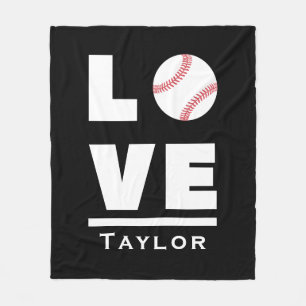 Liebe und Live Baseball Sportfächer Individuelle N Fleecedecke