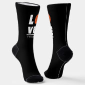 Liebe und Live Basketball Sportfächer Individuelle Socken (Gewinkelt)