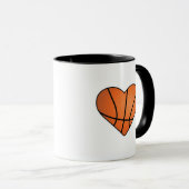 Liebe und Live Basketball Tasse (VorderseiteRechts)
