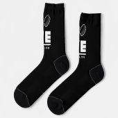 Liebe und Live-Eishockey-Sportfächer Individuelle Socken (Linkes Detail)