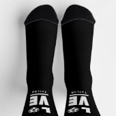 Liebe und Live-Fußball-Sportfan Socken (Oben)