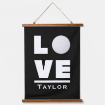 Liebe und Live-Golf-Fan Individuelle Name