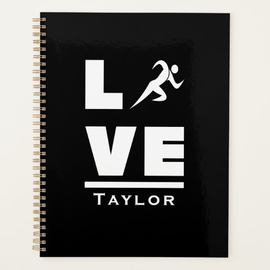 Liebe- und Live-Leichtathletik-Track- und Field-Sp Planer (Vorderseite)