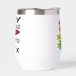 LIEBE- UND LOGO-BOTSCHAFT MIT ABSTACT-BLUME