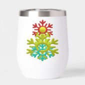 LIEBE- UND LOGO-BOTSCHAFT MIT ABSTACT-BLUME (Rückseite)