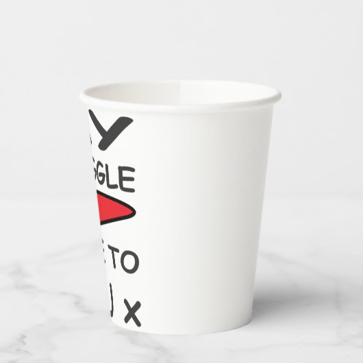 LIEBE- UND LOGO-BOTSCHAFT MIT ABSTACT-BLUME PAPPBECHER (Links)