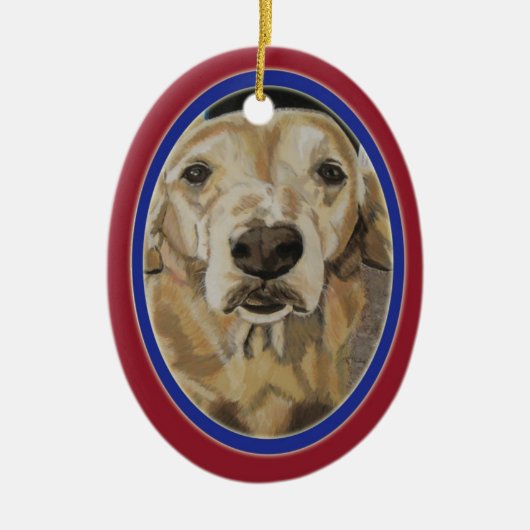 Liebe und Loyalität Keramik Ornament (Vorne)
