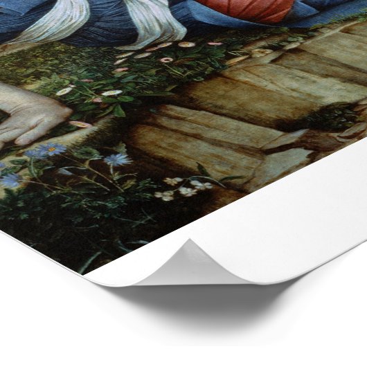 Liebe und Maiden (Öl auf Leinwand) Poster (Ecke)