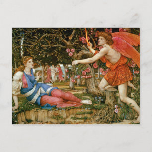 Liebe und Maiden Postkarte