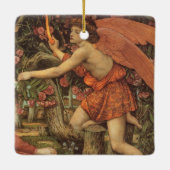 Liebe und Maiden von John Stanhope Keramikornament (Rückseite)