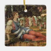 Liebe und Maiden von John Stanhope Keramikornament (Vorderseite)