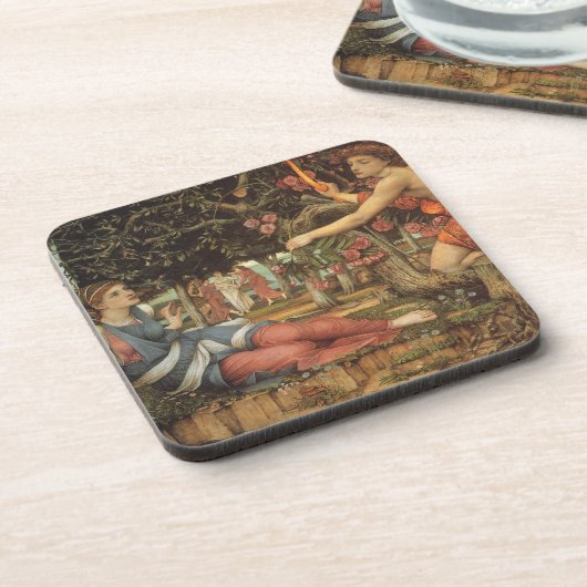 Liebe und Maiden von John Stanhope Untersetzer (Linke Seite)