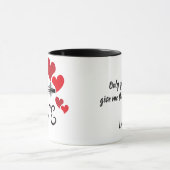 Liebe und Monument Personalisierter Becher Tasse (Zentrum)
