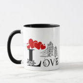 Liebe und Monument Personalisierter Becher Tasse (Links)