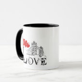 Liebe und Monument Personalisierter Becher Tasse (Vorderseite Links)