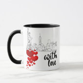Liebe und Monument Personalisierter Becher Tasse (Links)