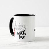 Liebe und Monument Personalisierter Becher Tasse (Vorderseite Links)