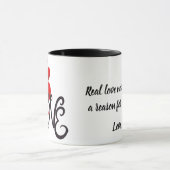 Liebe und Monument Personalisierter Becher Tasse (Zentrum)