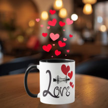 Liebe und Monument Personalisierter Becher