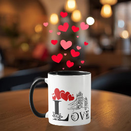 Liebe und Monument Personalisierter Becher Tasse