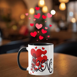 Liebe und Monument Personalisierter Becher Tasse