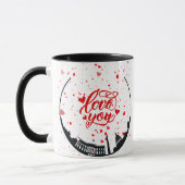 Liebe und Monument Personalisierter Becher Tasse (Links)