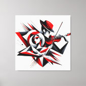 Liebe und Musik Leinwanddruck (Vorderseite)