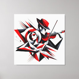 Liebe und Musik Leinwanddruck