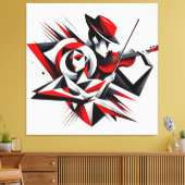 Liebe und Musik Leinwanddruck (Insitu (Wohnzimmer))