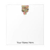 Liebe und Musik Notizblock (Vorderseite)