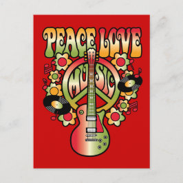 Liebe und Musik Postkarte