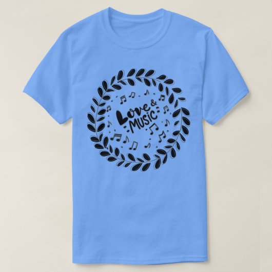 Liebe und Musik T-Shirt (Design vorne)