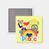 Liebe und Peace Baby Magnet (Vorderseite/Rückseite)