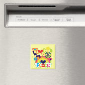 Liebe und Peace Baby Magnet (In Situ (Geschirrspüler))