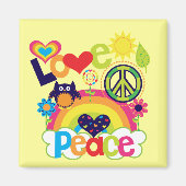 Liebe und Peace Baby Magnet (Vorne)