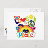 Liebe und Peace Baby Postkarte (Vorne/Hinten)