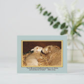 LIEBE und PEACE Postkarte (Stehend Vorderseite)