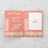 Liebe und Pfirsich Karte (Innenseite)